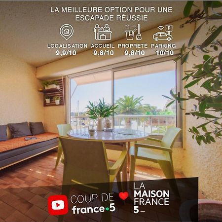 Retromirabeau "Cote Mer" - 29M2 - Lumineux - Terrasse Loggia - Vue Marina - Parking Securise - 2 A 3 Pers - Emplacement Top - Cheques Vacances Connect 格吕桑 外观 照片