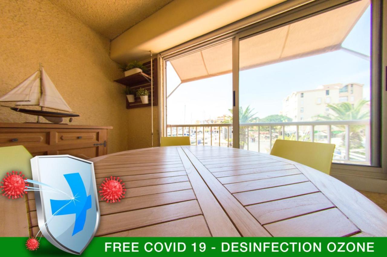 Retromirabeau "Cote Mer" - 29M2 - Lumineux - Terrasse Loggia - Vue Marina - Parking Securise - 2 A 3 Pers - Emplacement Top - Cheques Vacances Connect 格吕桑 外观 照片