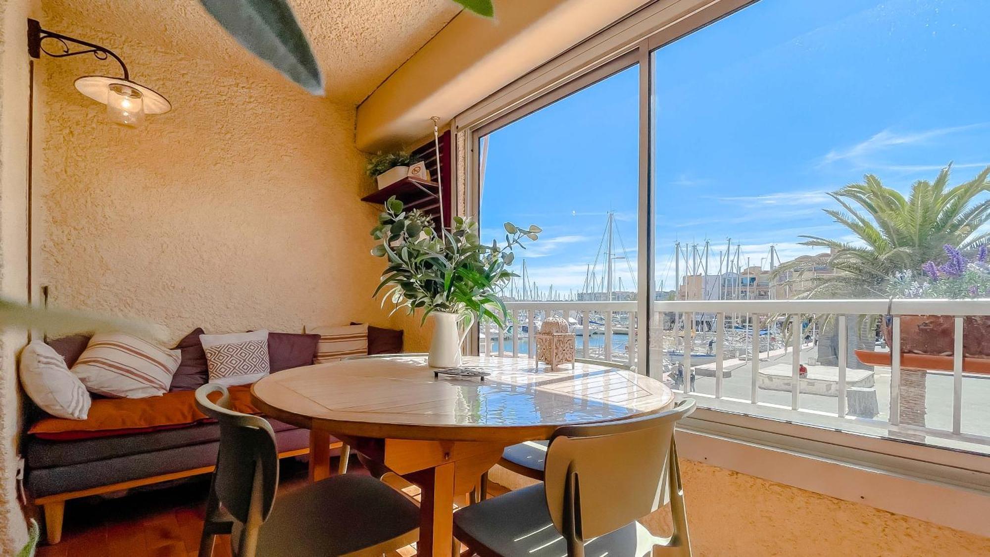 Retromirabeau "Cote Mer" - 29M2 - Lumineux - Terrasse Loggia - Vue Marina - Parking Securise - 2 A 3 Pers - Emplacement Top - Cheques Vacances Connect 格吕桑 外观 照片